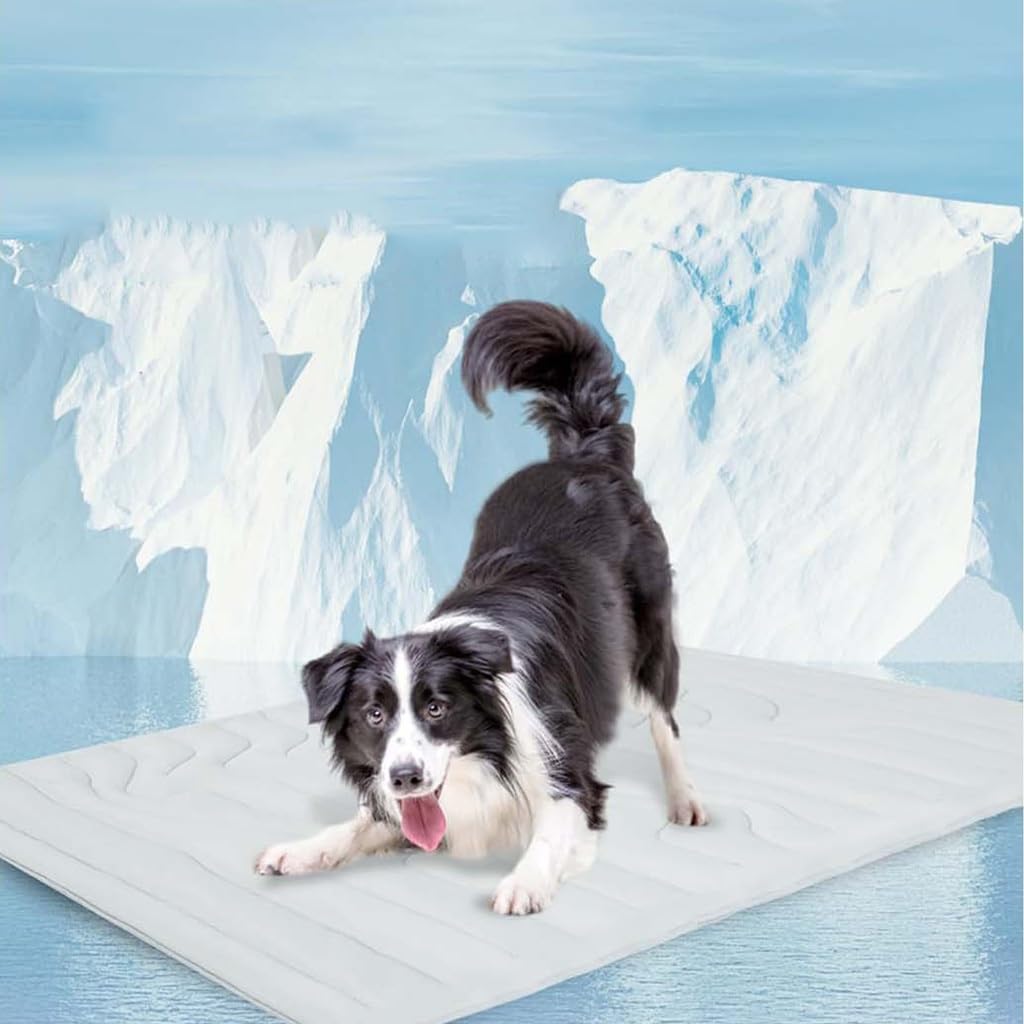Alfombrilla de refrigeración para perros, manta de refrigeración automática para perros y gatos, alfombrilla de refrigeración para mascotas, cómoda y portátil para alivio de verano