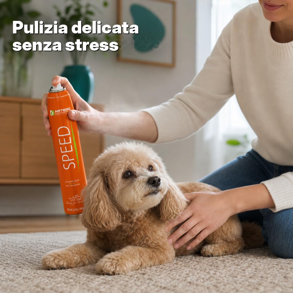 Artero Speed. Shampoo ​​Secco e volumizzante per cani e gatti,