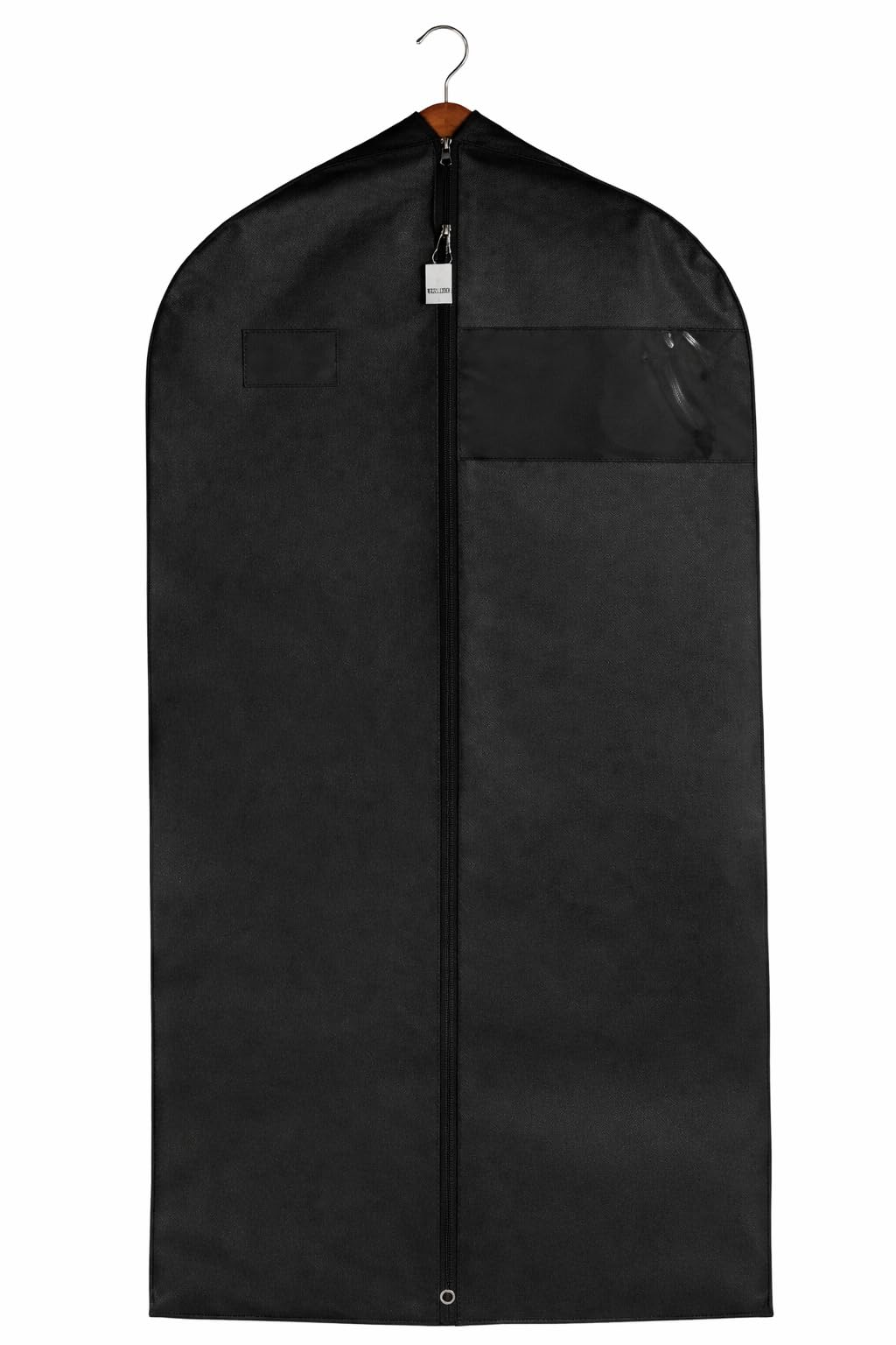 Travel Garment Bag Lightweight Water-Resistant Material Black Zipped Travel Suit Garment Bag For Carrying And Storing Outfits 43x23