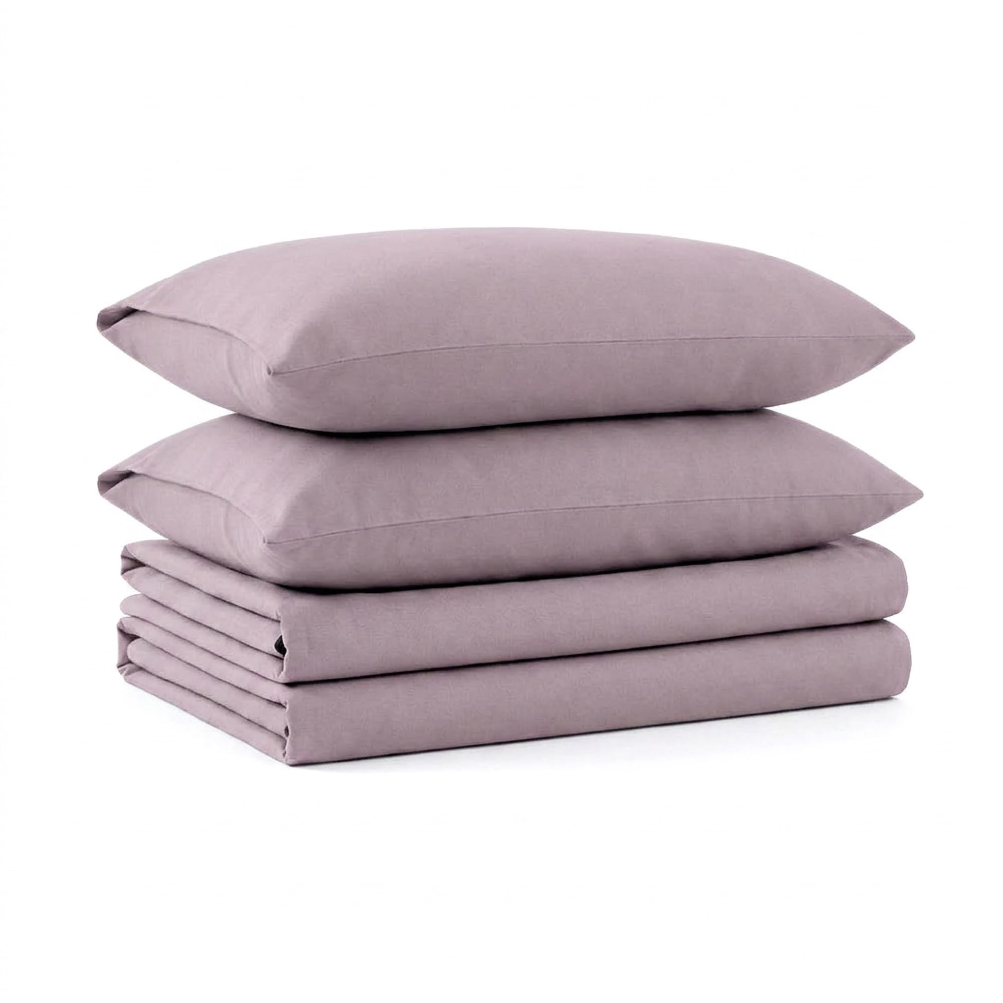 Tribeca Living Luxury Solid Flannel Deep Pocket Sheet Set, California King, Lavender