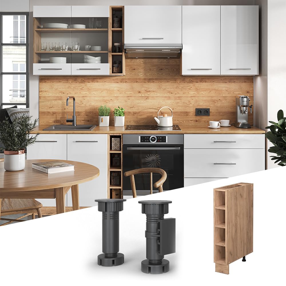 Vicco Etagère de Cuisine Fame-Line, Chêne de Force doré, 15cm sans PT, à Combiner avec d'autres modules de la série Fame-Line