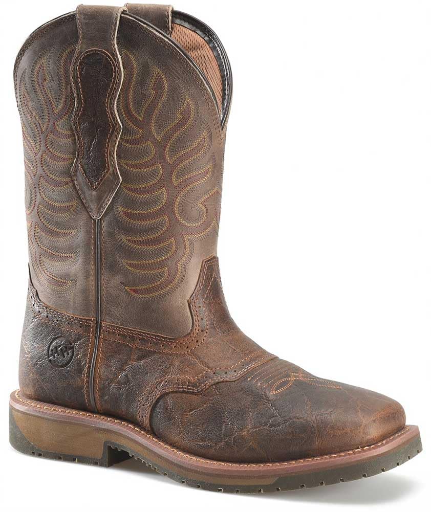 Double-H Boots Introducing Phantom Rider's Highland Boot: a Rugged Yet Stylish Men’s 11” Wide Square Toe Roper.