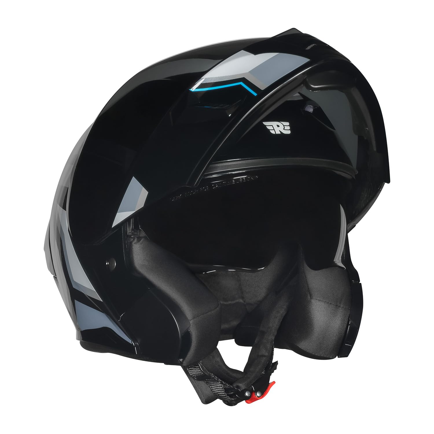ROYAL ENFIELD Stealth MOD TECHBOX Modular Helmet | Certification: ISI & DOT | Shell Construction: High Impact Grade ABS & Fiberglass Composite | Weight: 1200 +/-50 | Grey L-image-31