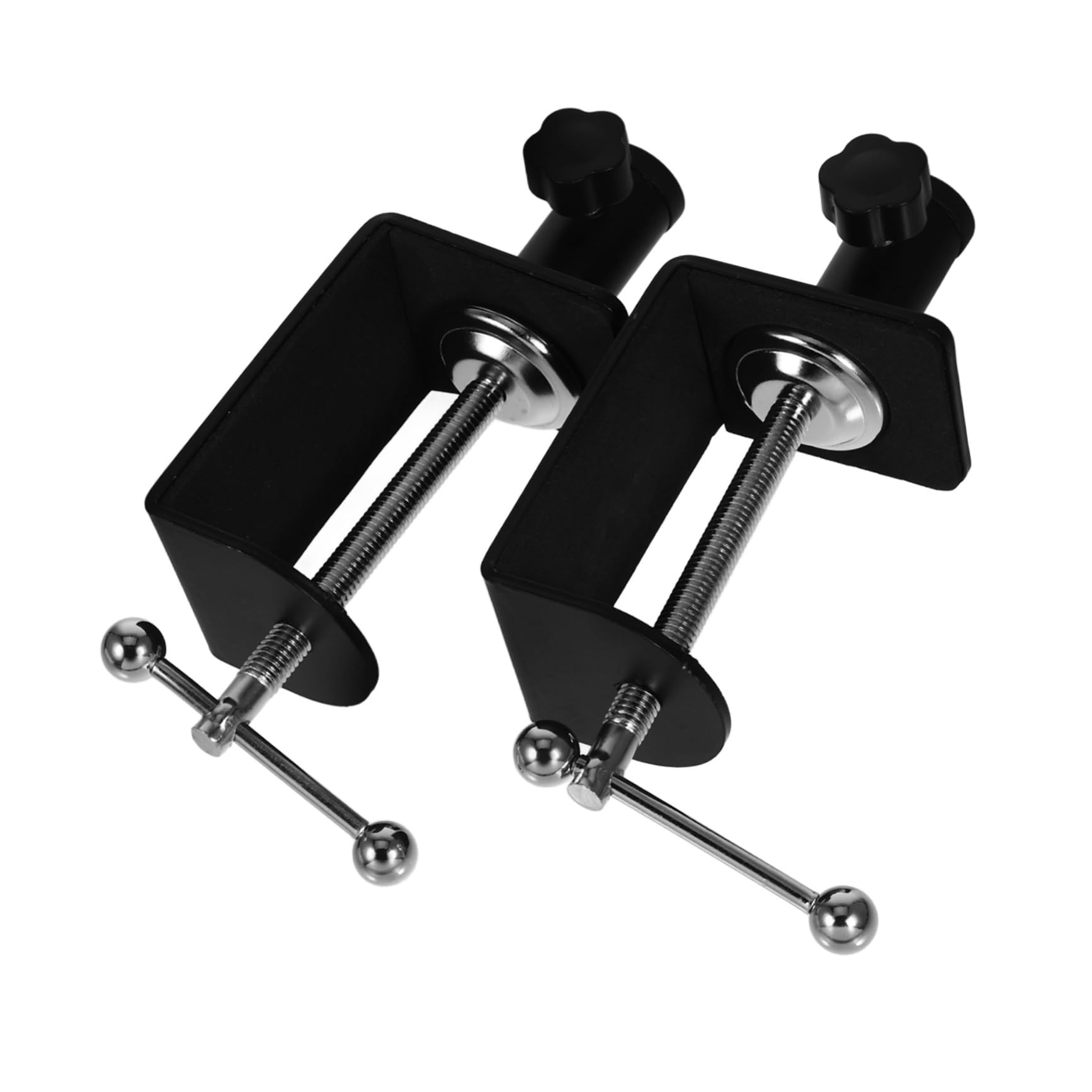 STOBAZA 2pcs Adjustable Desk Clamp for Securely Fastening Microphone Stand and Accessories Table Rod Support for Enhanced Workspace Productivity