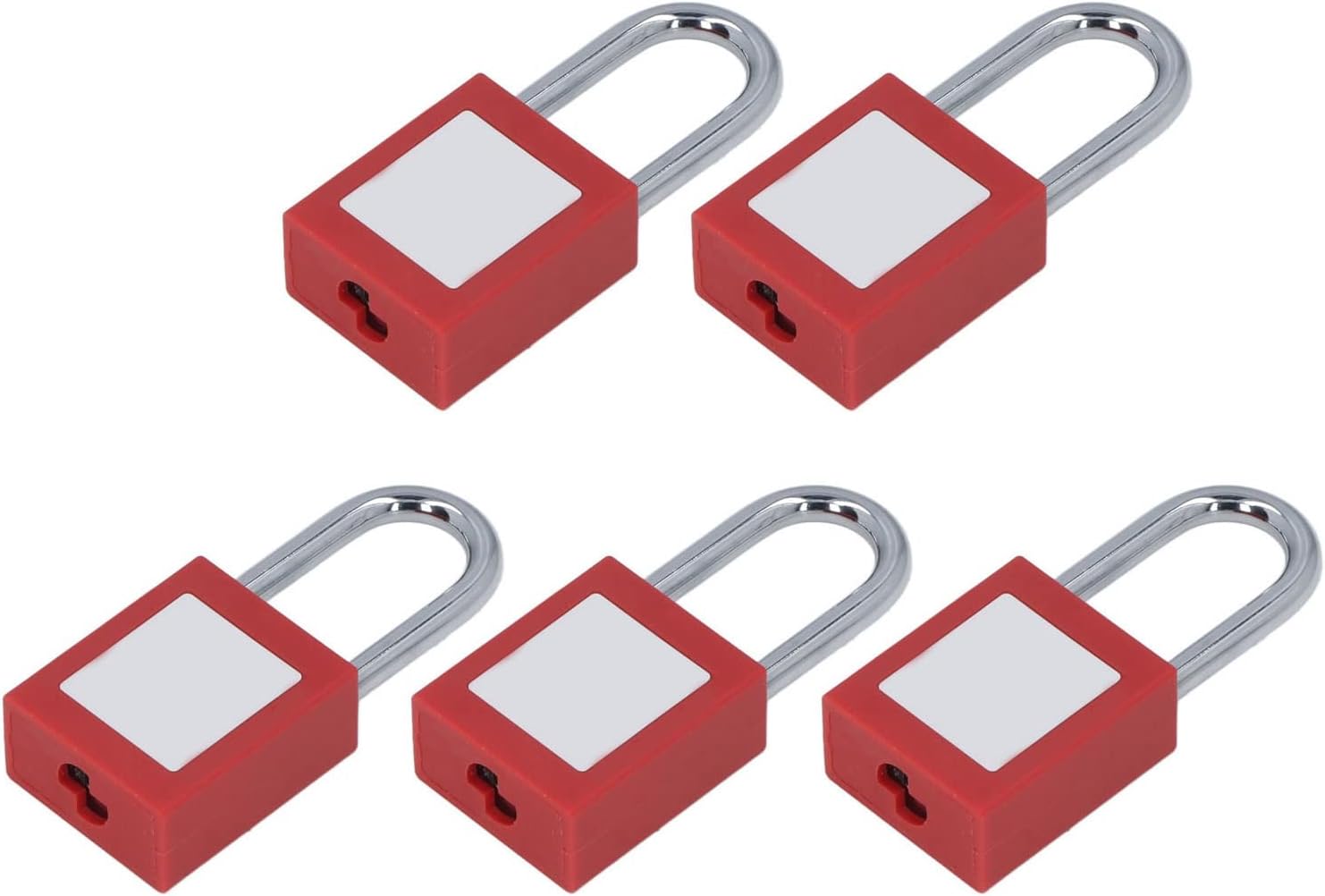 Lockout Tagout Locks with Writable Label, Nylon and Padlocks 38mm - Durable Beam, Universal Keys, Safe for Industrial Use