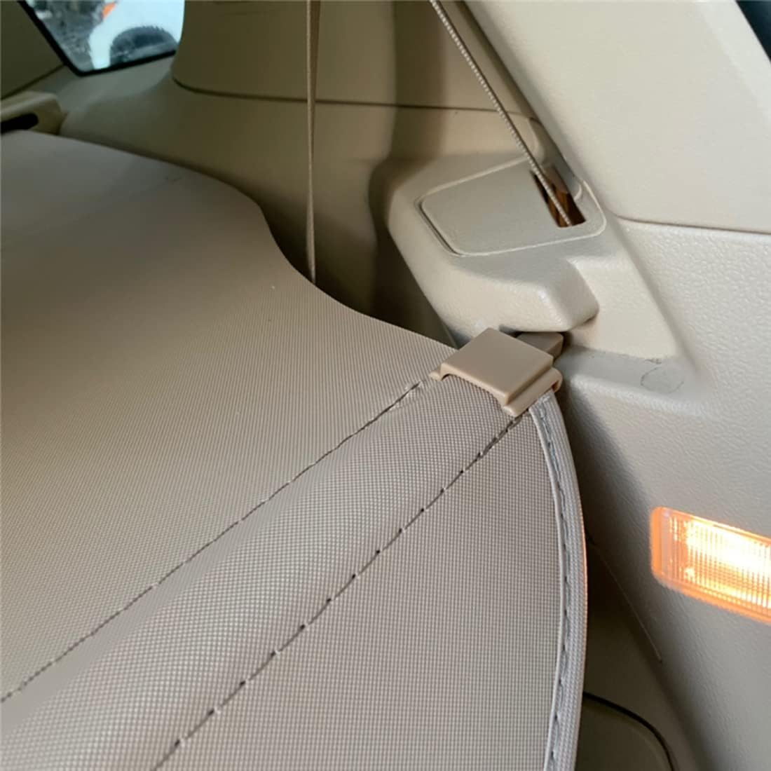Auto hinten Paketpaketregal für Ford S-MAX SMAX 2007-2015, Autoabdeckung mit Autoabdeckung,beige