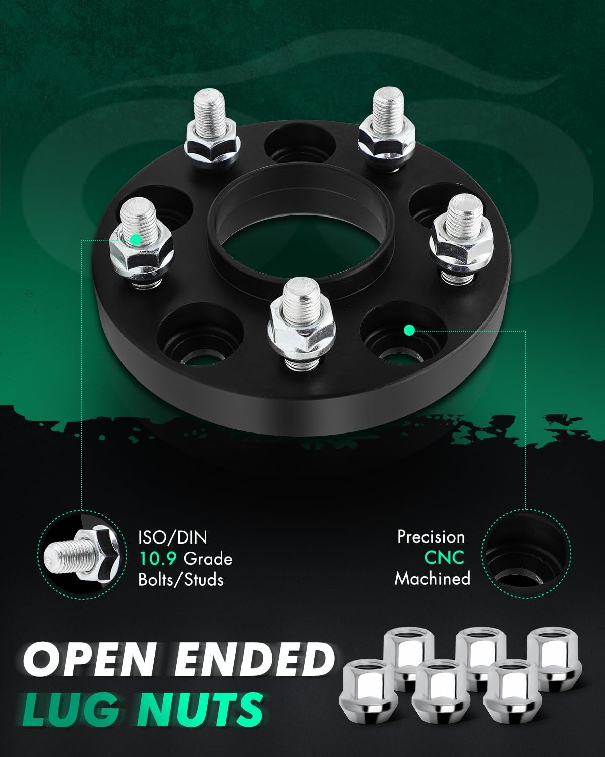 SCITOO 4Pcs 5x4.5 Wheel Spacers 20mm Center Bore 67.1mm Studs 12x1.5 5 Lug Wheel Spacers Adapters Fit for Jeep Compass for Jeep Patriot for Mercury Mariner for Mitsubishi 3000GT Diamante Eclipse