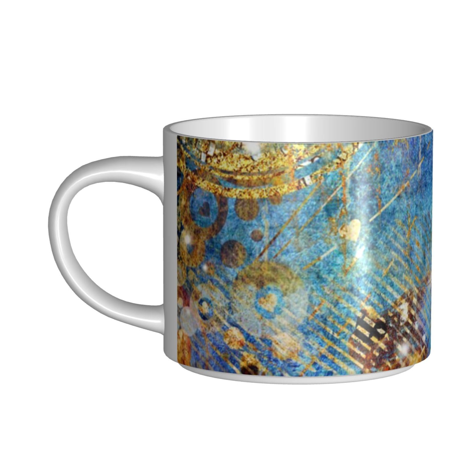 Śliczne retro rdzy motyl drukowane kubki ceramiczne o dużej pojemności kubek do kawy