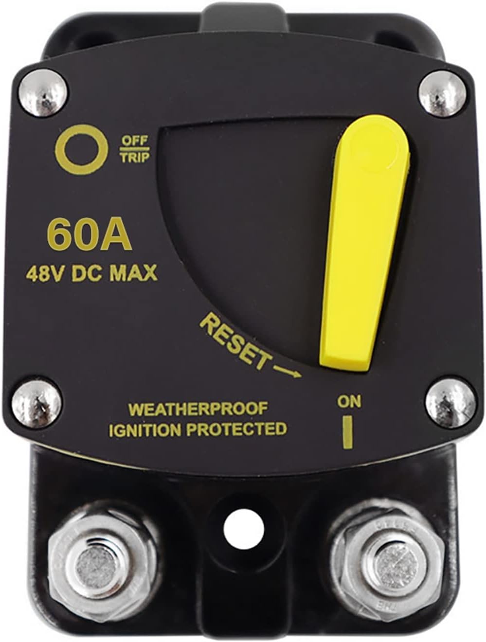 50A 60A 80A 100A 150A 200A 250A 300A AMP Circuit Breaker Fuse Reset 12-48V DC Car Audio Amplifier Breaker Waterproof 2022(OneColor)