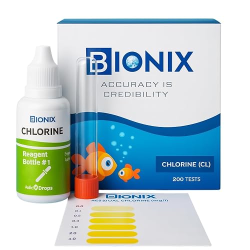 BIONIX Chlorine Test Kit for Freshwater (200 Test).
