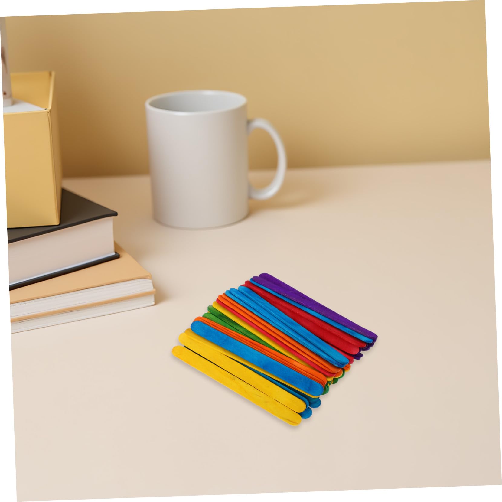 SEWACC 500 Palitos de Madera Colores para Manualidades Niños, Palos Helado Creativos para Proyectos Educativos y Artes Manuales