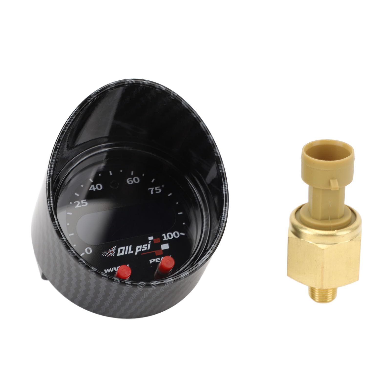 Ausla Medidor de Presión de Aceite Medidor Electrónico de Presión de, Alta Precisión 0-100 PSI, Ideal para Vehículos de Alto Rendimiento