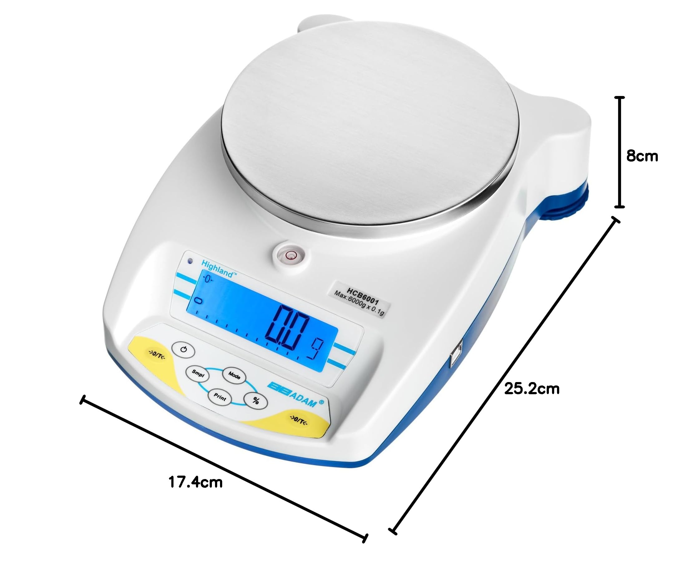 AE Adam Hcb 6001 Portable Compact équilibre, 6000 g x 0,1 g