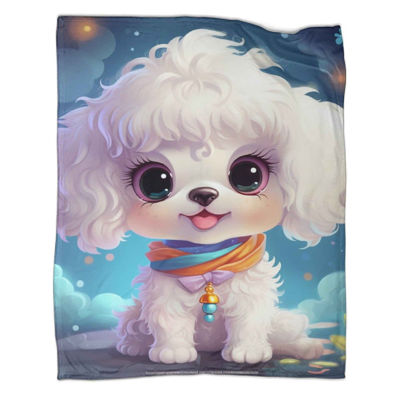 Couverture chaude motif chien pour des soirées cocooning au salon ou au bureau