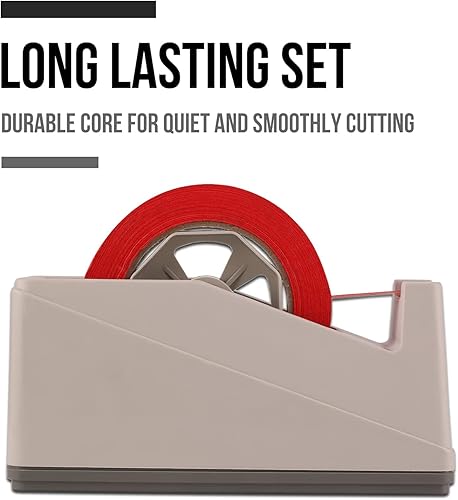 Miniatura 7 de Lichamp Paquete de 2 soportes dispensadores de cinta de escritorio con núcleo de 3 pulgadas, organizador para enmascarar, pintores y cintas de