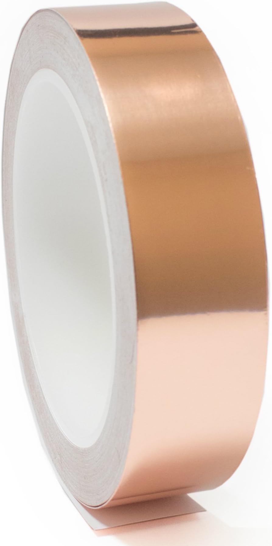 Copper Foil Tape - Conductive Adhesive - 21 Yards - Ideal For EMI Shielding, Guitar Repairs, Soldering Jewelries, Electrical Repairs, Grounding, Stained Glass & DIY Home Improvement