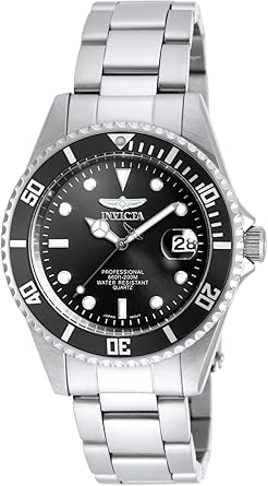 Invicta Mens 8932OB Pro Diver Analog Display Quartz Silver Watch