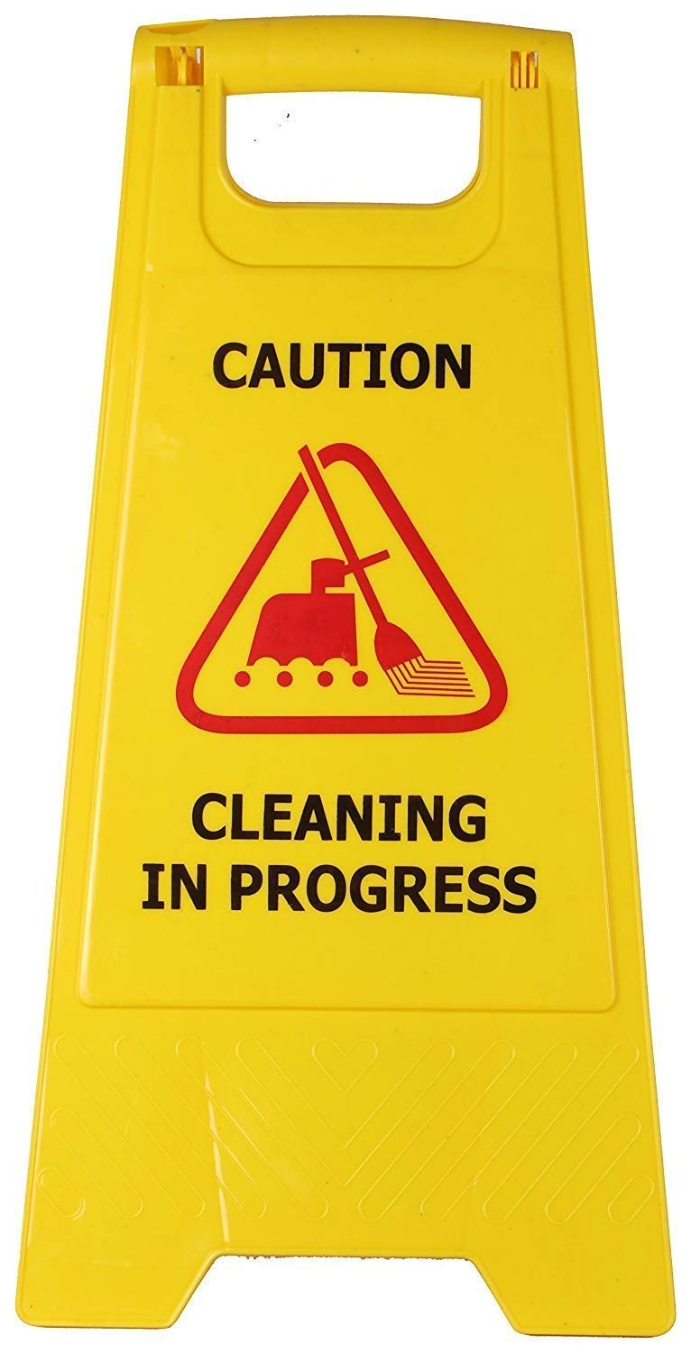 Dhwani Enterprise CARUTION Standing Board (2 pc sign board combo, weight floor and progress in progress sign board) Dhwani Enterprise CARUTION Standing Board (2 pc sign board combo, weight floor and progress in progress sign board)