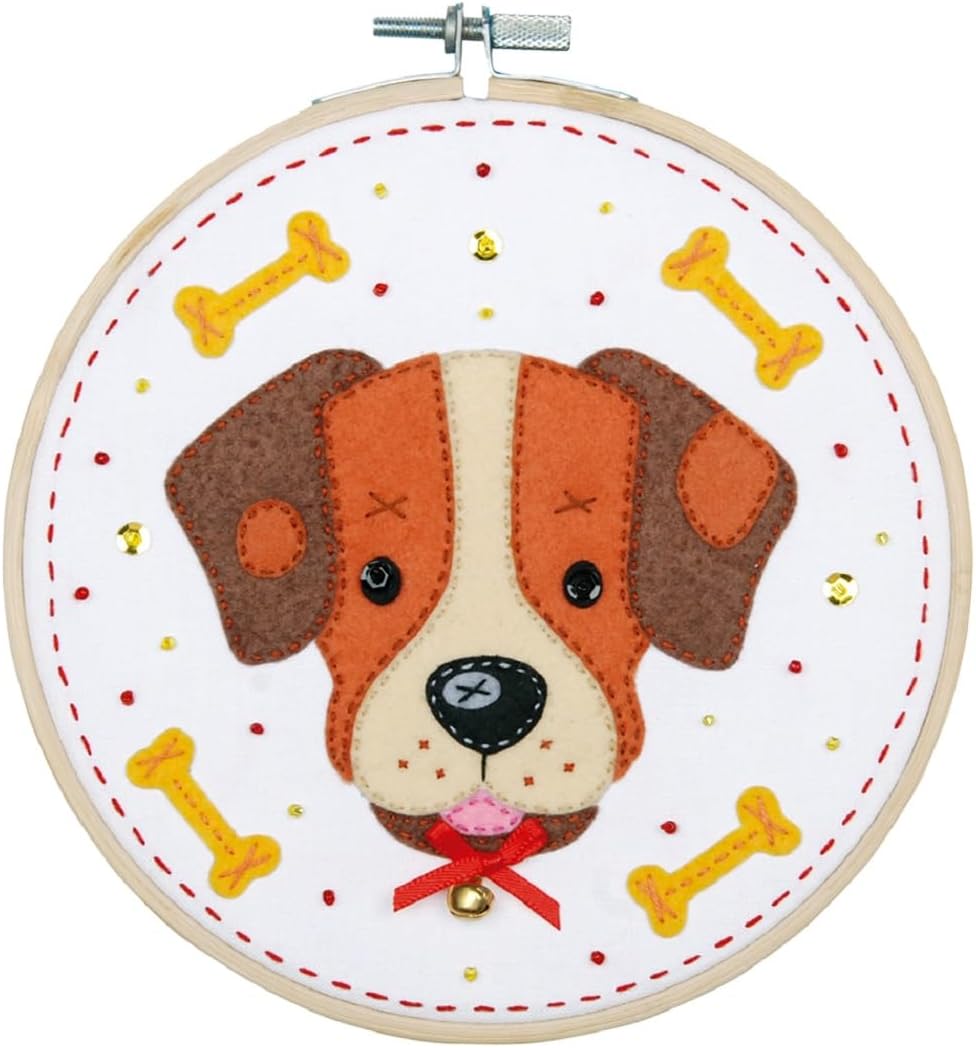 Vervaco Felt Applique KIT Dog, Multicoloured