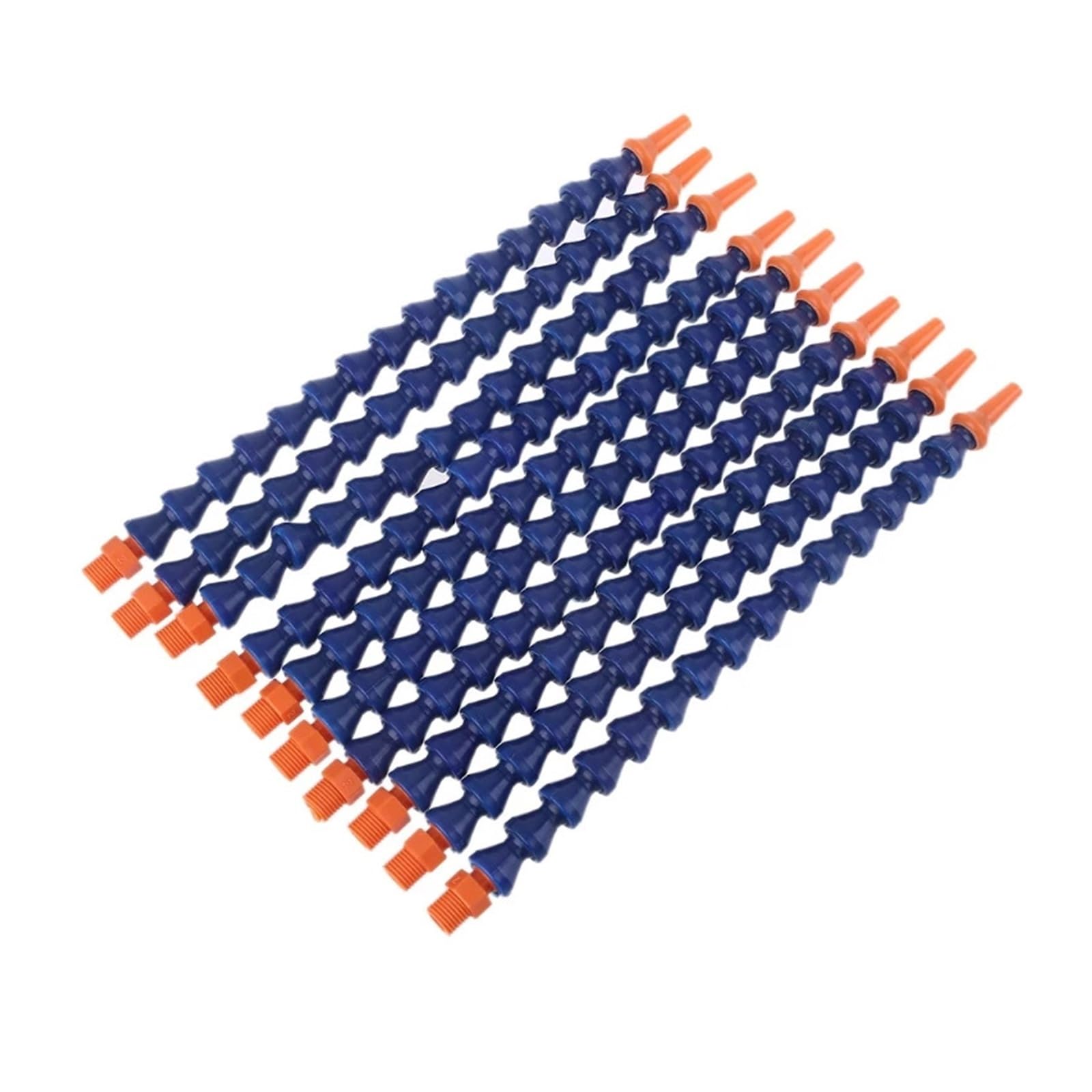 Tubo flexible de refrigerante, Manguera de refrigerante de aceite ajustable de 1/4" con boquilla redonda de plástico flexible for agua y aceite. 10 unidades.