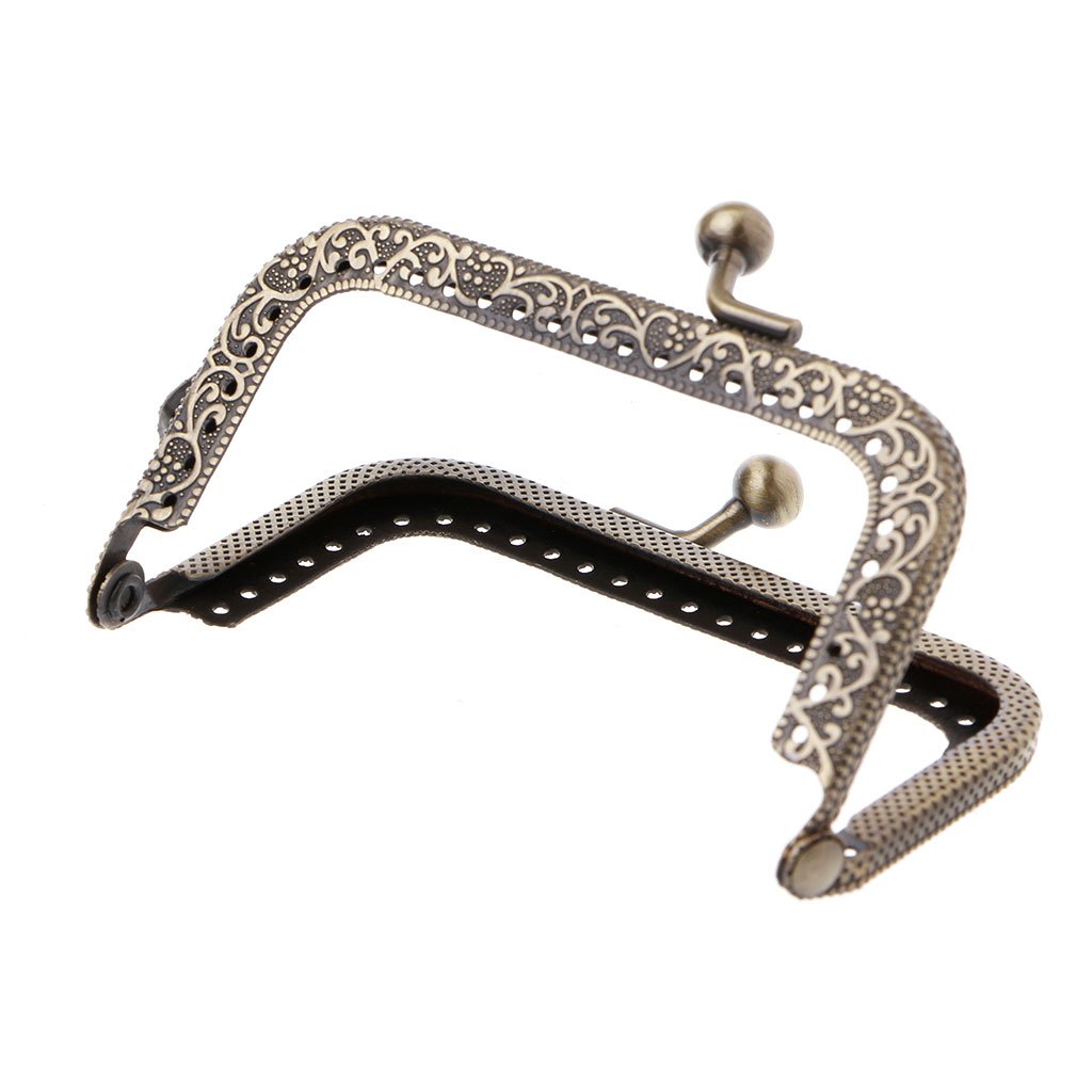 oringnat 1PC Metal Frame For Coin Purse Bag Accessories Bronze 8.5cm