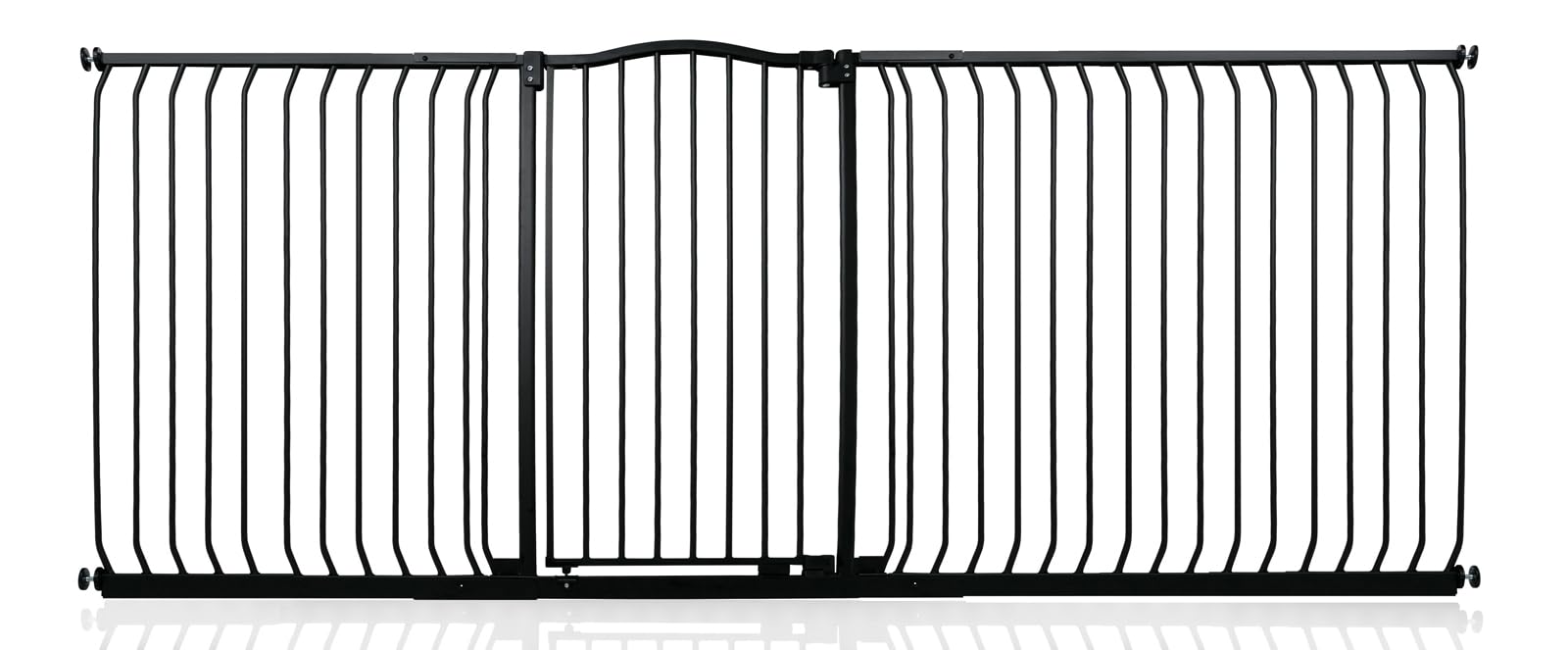 Safetots Extra Tall Curved Top Safety Gate, 116cm - 125cm, Matt Black, Extra Tall 100cm in Height, Pressure Fit Stair Gate, Baby Gate for Doors Hallways and Spaces, Safety Barrier, Easy Installation — view 44