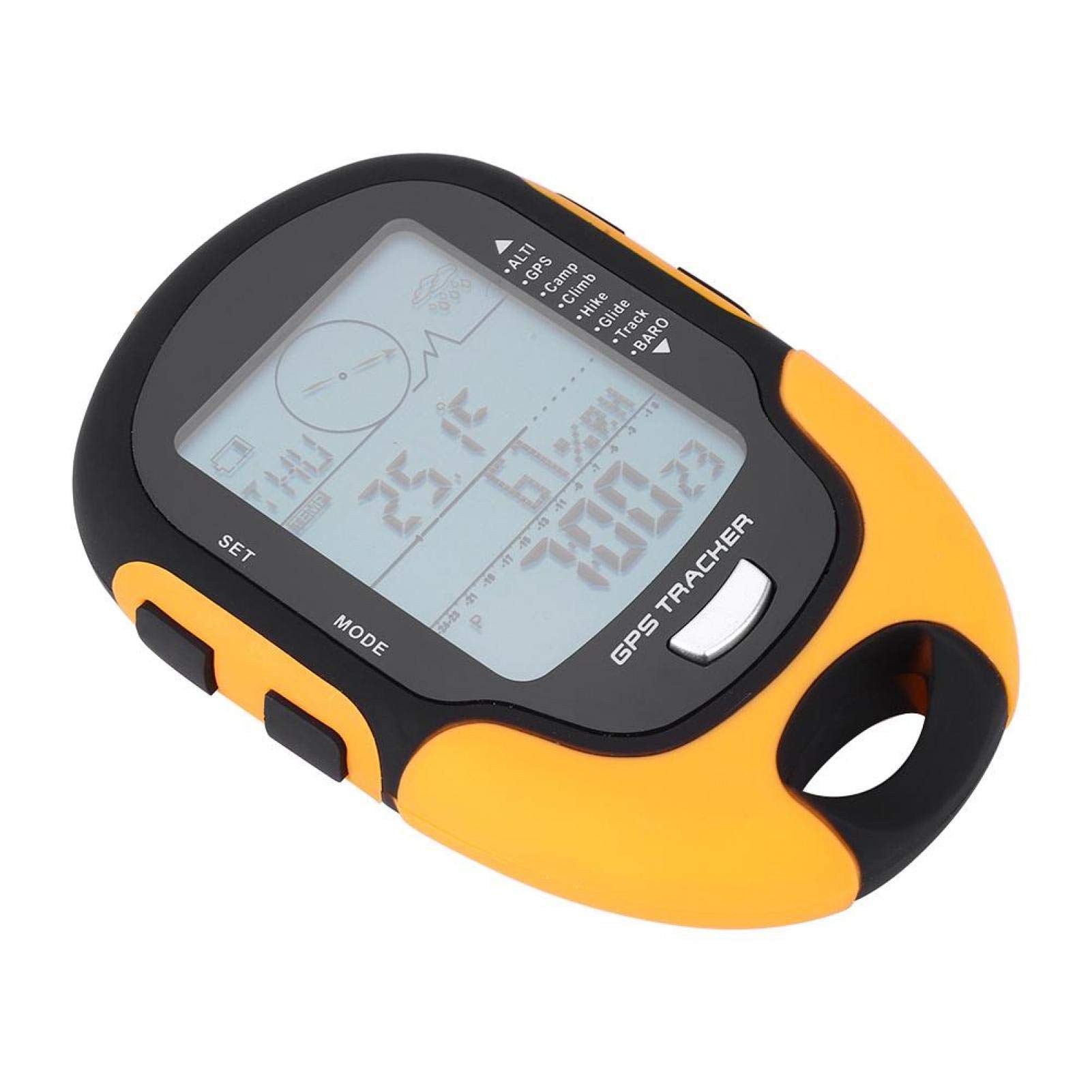 Keenso Barometro Multifunzione, Ricevitore di Navigazione GPS Barometro altimetro Digitale Ricaricabile USB Portatile per Pesca Arrampicata all'aperto