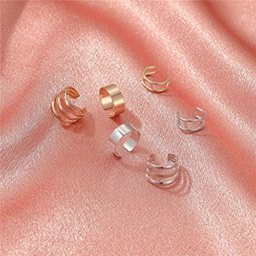 Lauritami Fake Earrings Cuffs Cz Cubic Zirconia Cartilage Earring Stainless Steel Ear Cuff Huggie Piercing Non Pierced Ear Clip For Women #TOP5