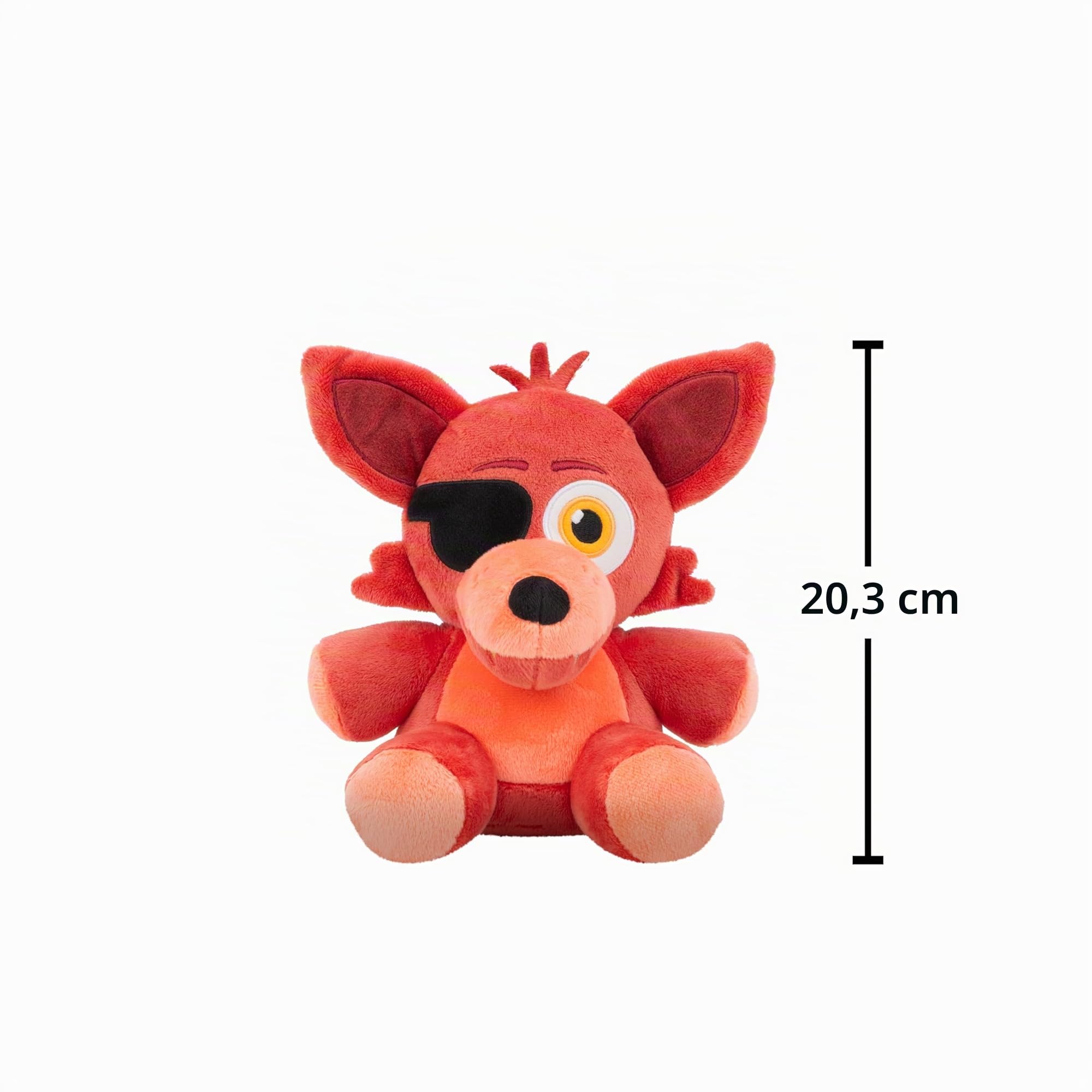 Five Nights at Freddy's FNF0035 - Peluche Foxy, prodotto ufficiale FNAF per bambini dai 2 anni in su