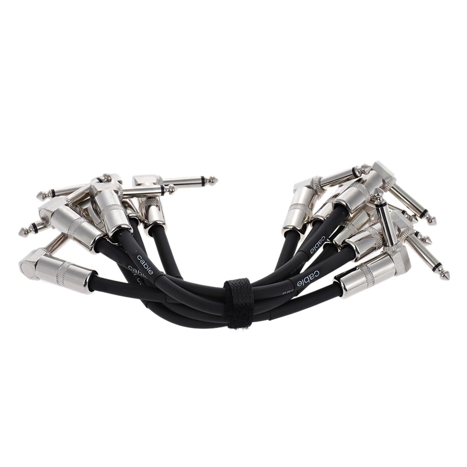 Cable de Audio para Guitarra Cable De Parche para Pedal De Efectos De Guitarra De 15cm/30cm De Largo con Cubierta De PVC De Enchufe De Ángulo Recto De 1/4 Pulgadas Y 6,35mm (Color : 15cm 6pcs)