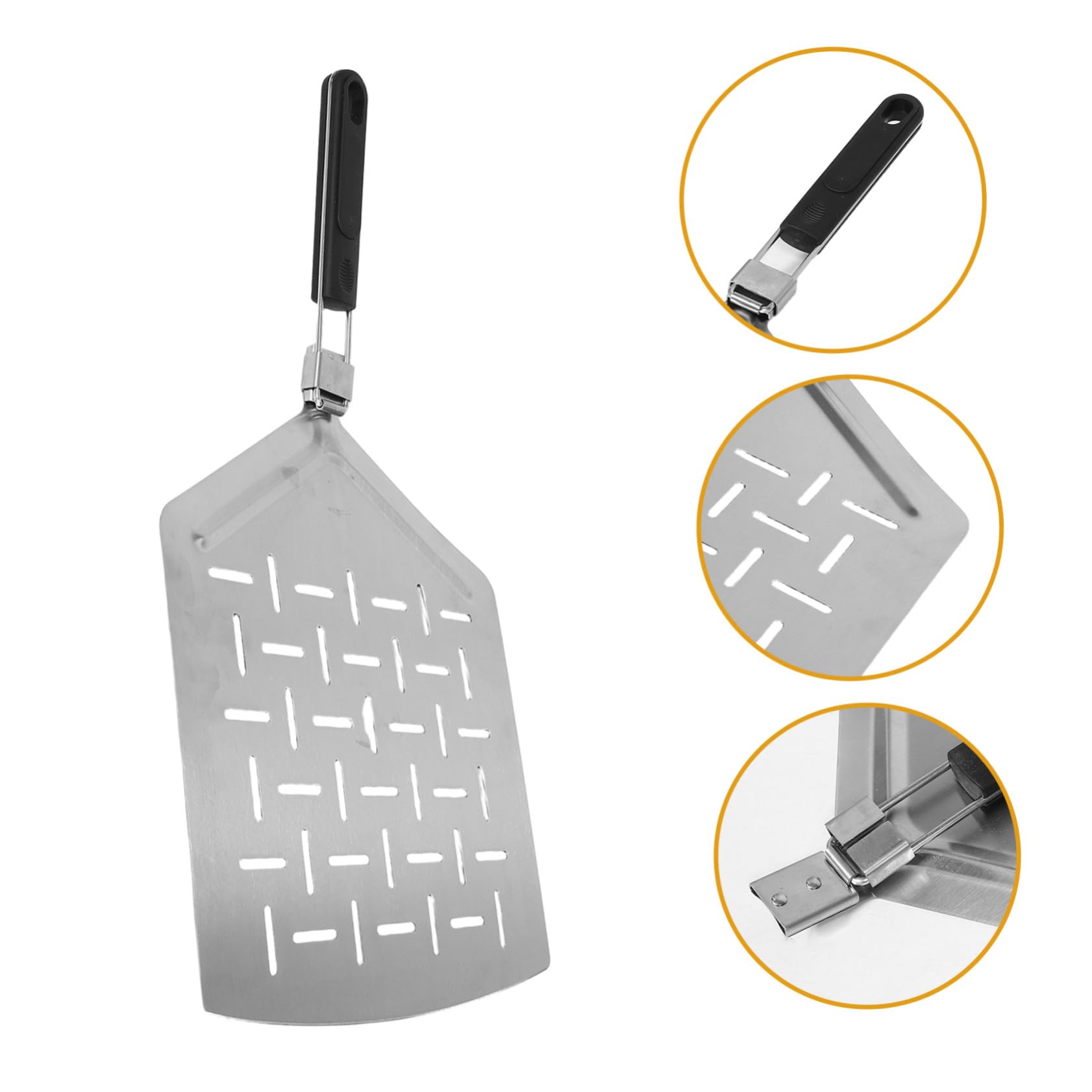 Ipetboom Utensile Da Forno Con Manico Pieghevole Per Pizza In Acciaio Per Pizza Fatta In Casa
