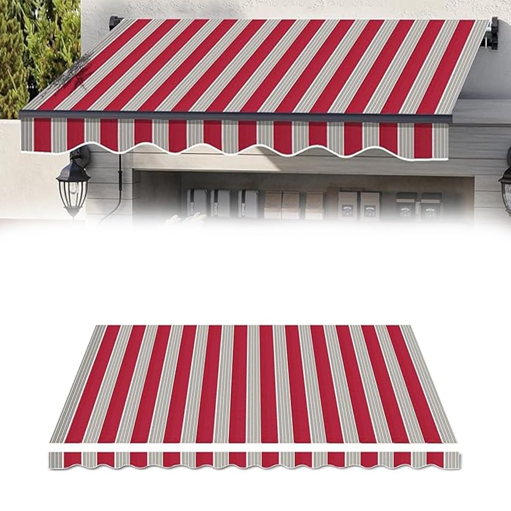 Toile de rechange pour auvent de terrasse rouge pour un ombrage de jardin reussi