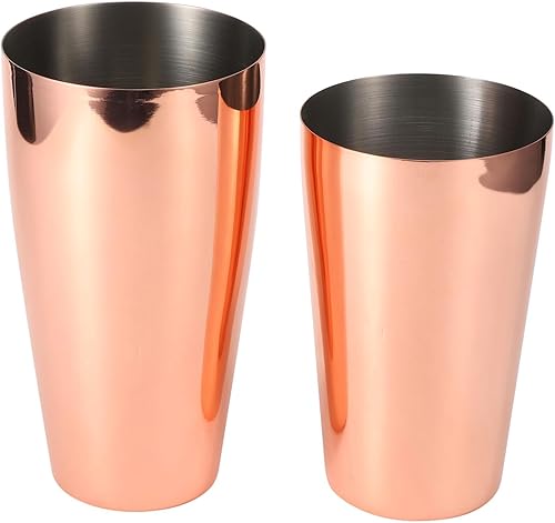 Juego de coctelera de acero inoxidable de alta calidad, kit completo de accesorios para camarero, utensilios de bar de oro rosa con mezclador de