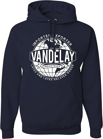 wild custom apparel Vandelay Industries Latex Related Products George Costanza Mens Hoodies