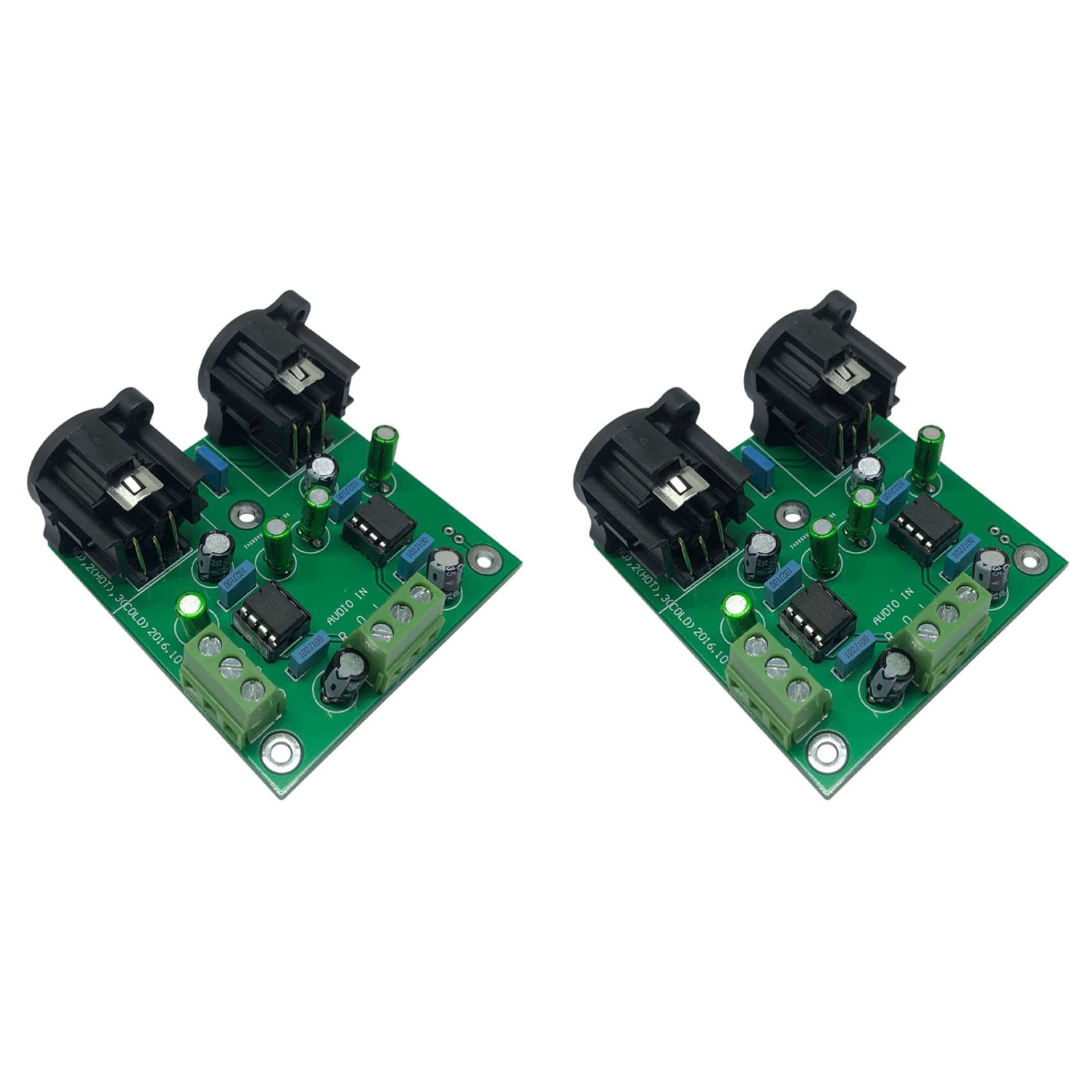 Bloepum 2X Amplifier Dual Channel,DRV134PA Dual Channel Single-Ended Conversion Balance Board for Front-End Output Balance