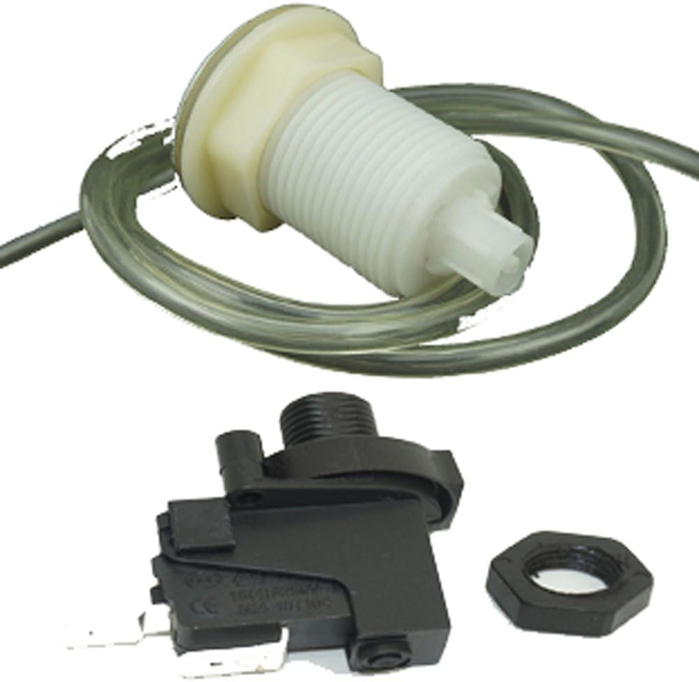 Self-Lock Air Switch Button Pneumatic switch ，with 1m Air Hose