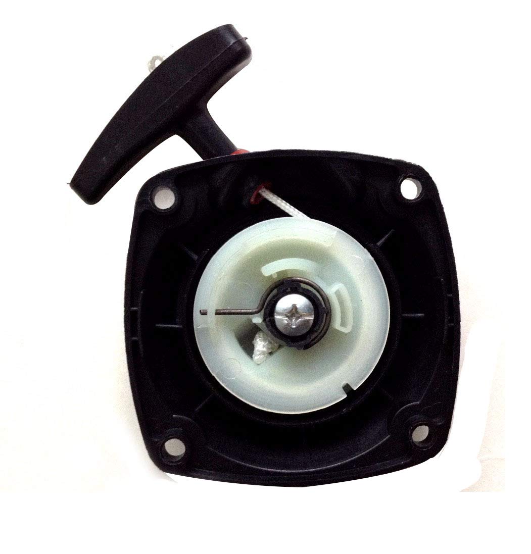 Arrancador de retroceso para Zenoah G45L BC4310 FW4310 barato de arranque Assy cepillo cortador parte Pieza de repuesto original del fabricante: Lanzador/arrancador para desbrozadora BESTGREEN GO-on Alpina Komatsu ZENOAH. Distancia entre orificios de fijación: 72 mm. Ver visual y dimensión en fotos.