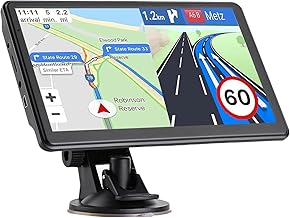 GPS Navigator for Car Truck RV, Latest 2025 Map, 7 inch Touch Screen Real Voice Spoken Turn-by-Turn Direction Reminding Na...