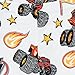 Blaze and the Monster Machines Boys Pajama | 100% Cotton Kids Pajamas | Monster Truck Pjs Size 7 White