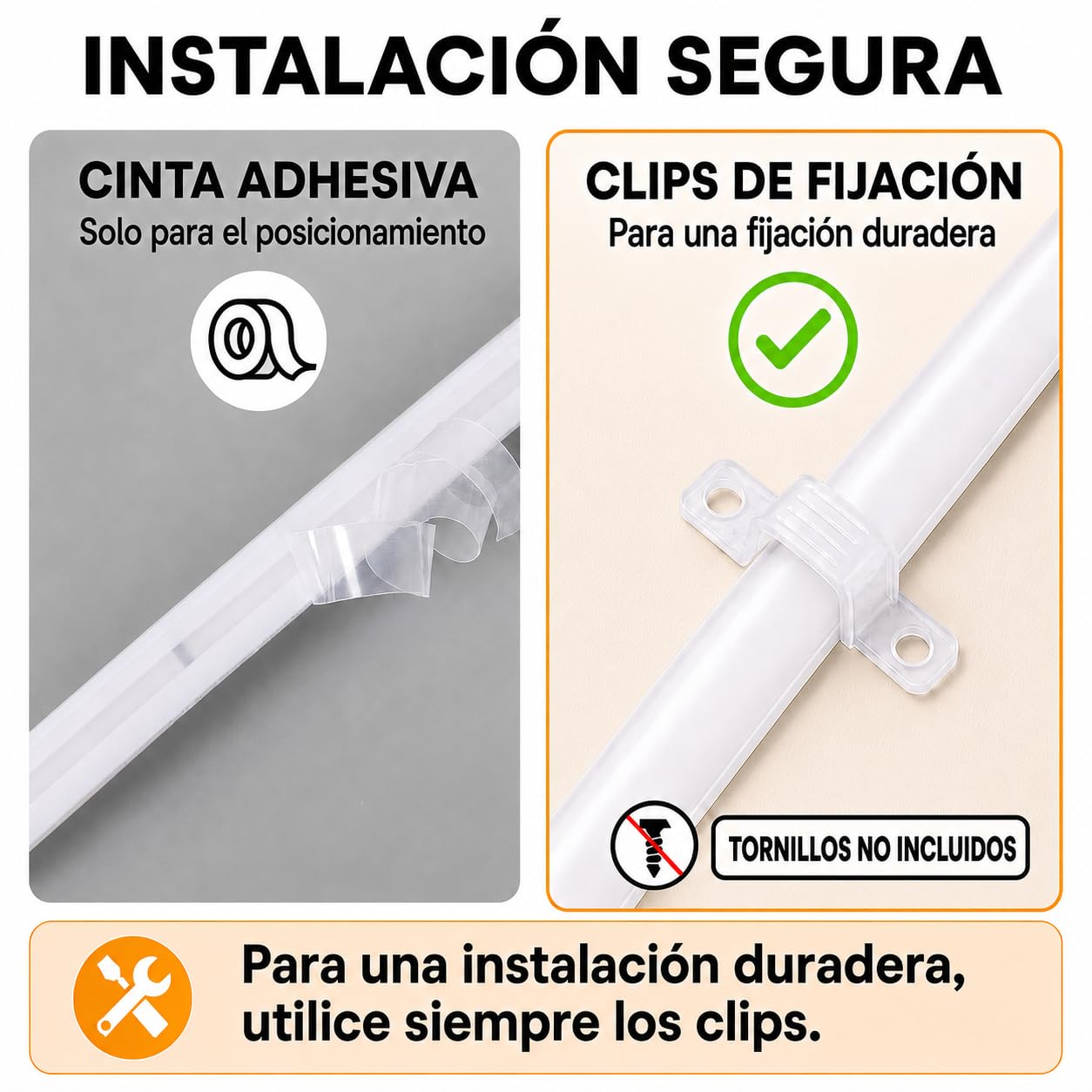 Tira LED COB 220V IP65 para Exterior, Impermeable y Cortable (3000K, 20M)