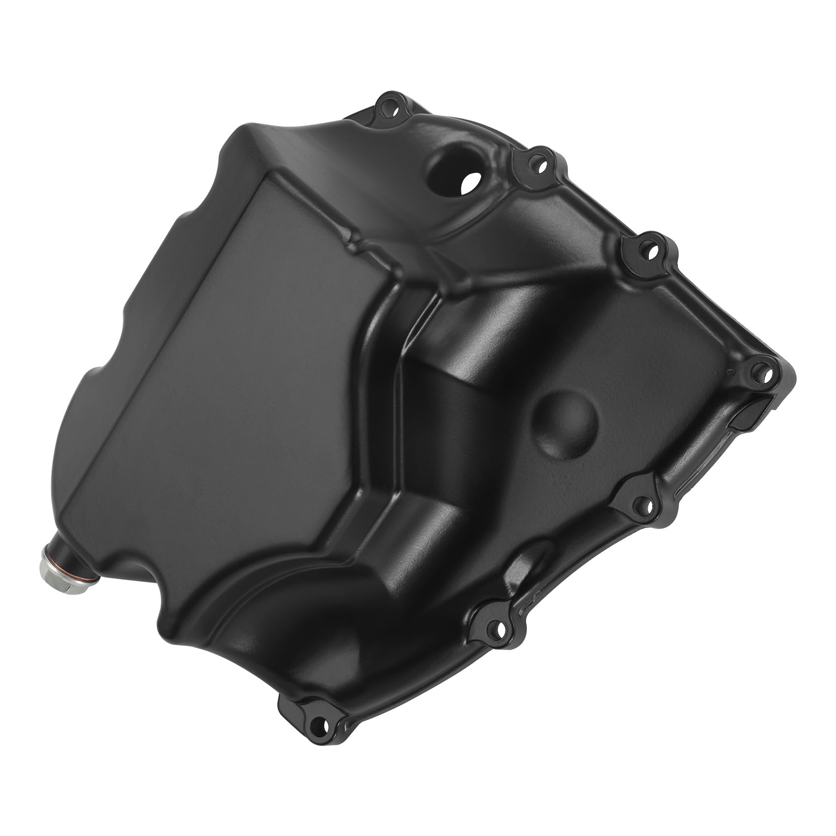Coperchio per vasca olio moto con guarnizione in alluminio nero compatibile con Yamaha MT07 FZ07 XSR700 Tenere 700 (2014-2024), ricambio per filtro vasca olio