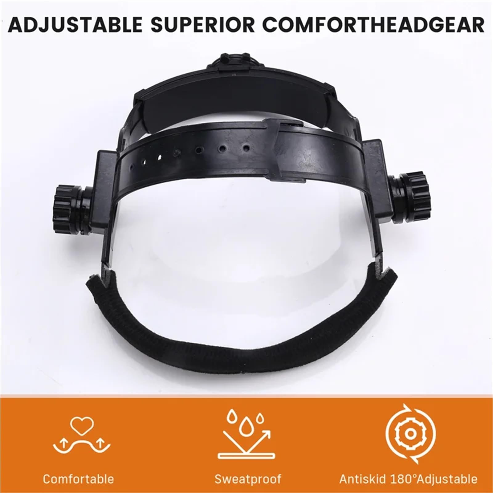 Mascara De Soldar Pantalla de soldadura con oscurecimiento automático solar, máscara montada en la cabeza, soldador cristal líquido, vista grande