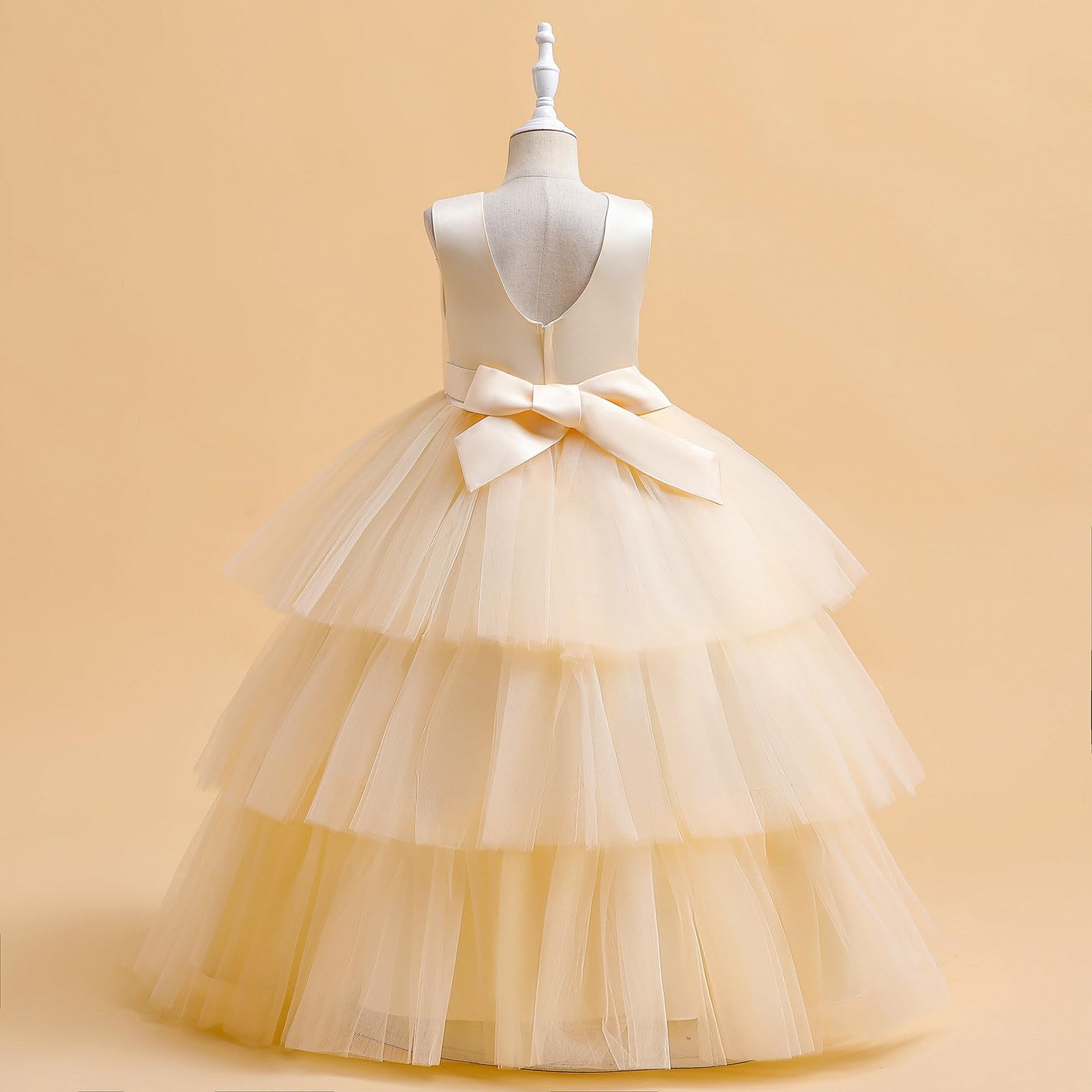 Prinzessin Kleid Kind Party Kleid Mädchen Ärmellose Kuchen Mode Süße Kleid Party Prinzessin Kleid Leistung
