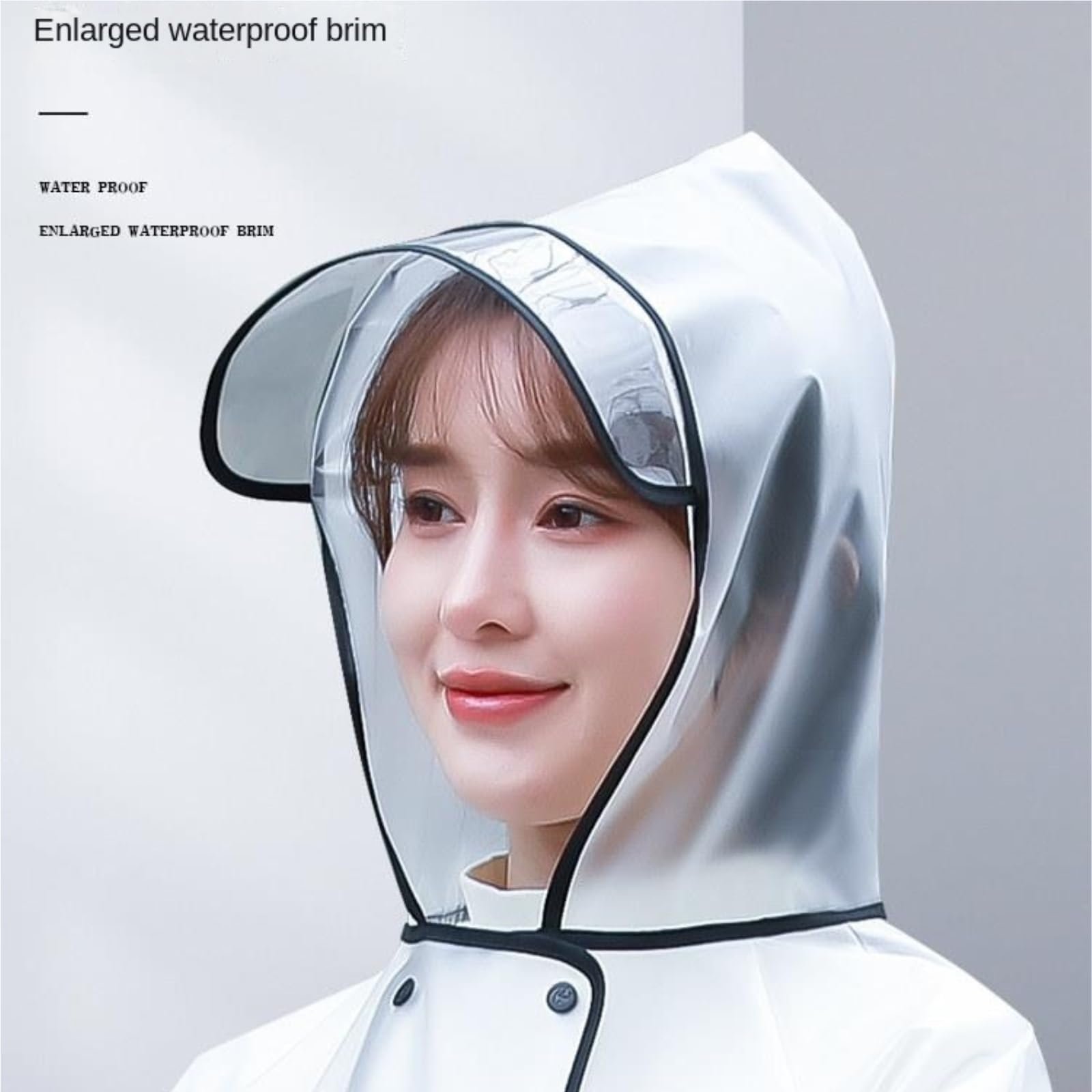 Capa de Lluvia Reutilizable Chubasquero Largo Con Capucha Y Cuerpo Entero, Poncho De Lluvia Transparente For Viajes Al Aire Libre Ropa de Agua para Exteriores