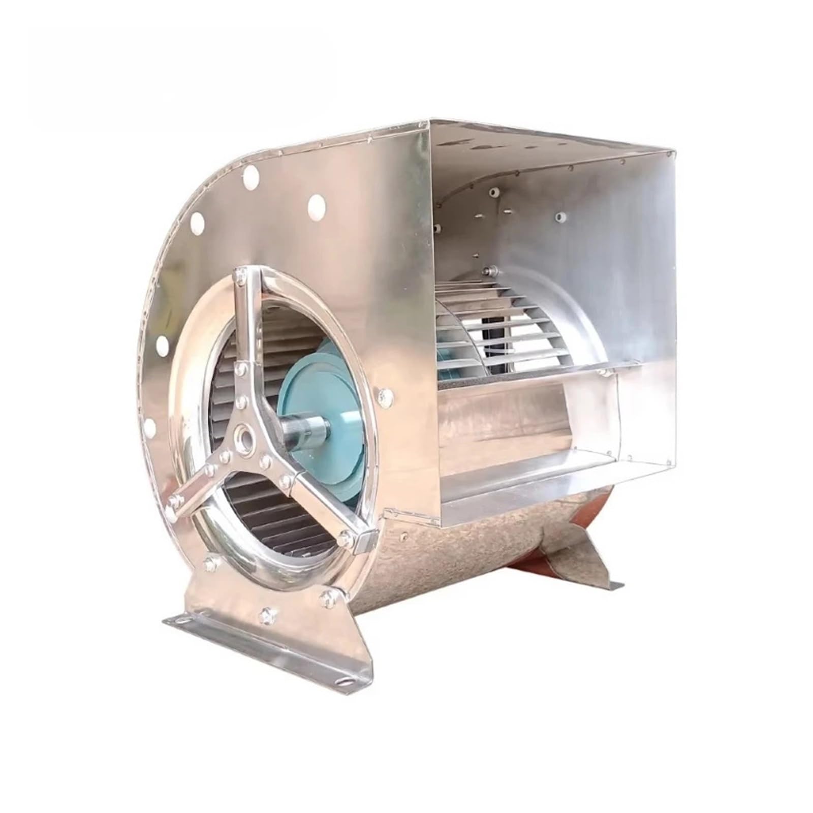 OKEWGHFL 200mm AC Central-station Multi-wing Blowers High Pressure Centrifugal Duct Fan