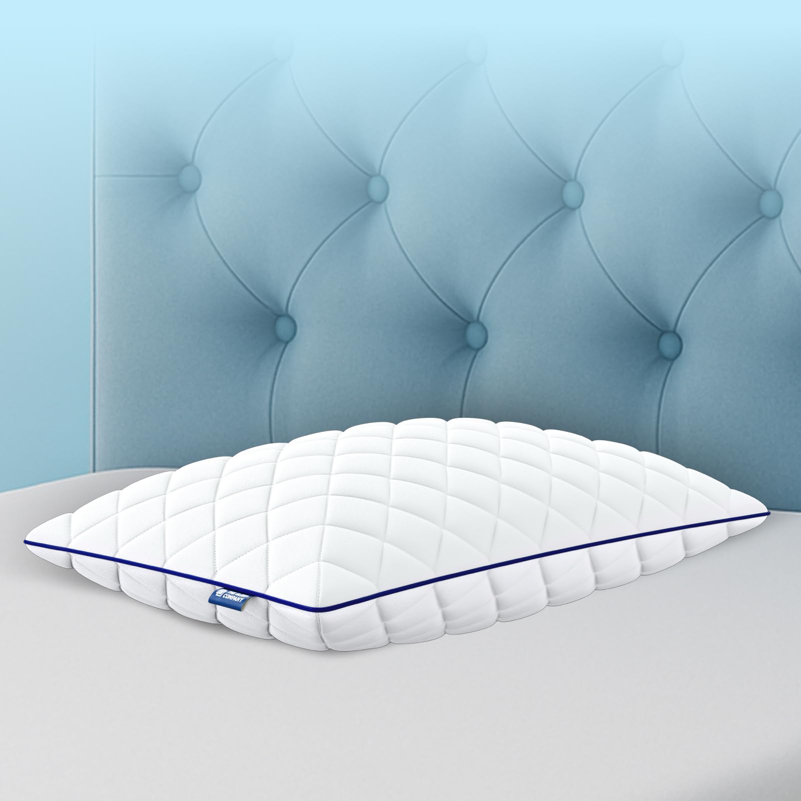 The Sleep Company Microfiber Plush Pillow Set of 1 | 100% Virgin Microfiber Filling | Hypoallergenic Pillow | Ultra-Soft Fabric Cover | 27" X 17" X 6" |King Size Pillow | White
