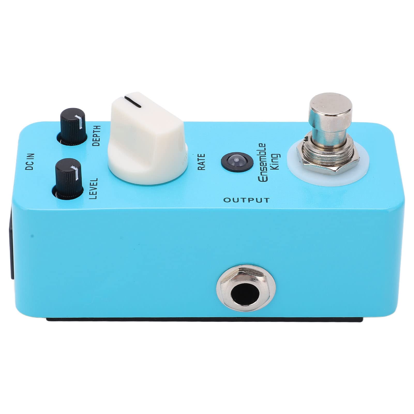 Analoges Chorus-Pedal, professionelles Metall-Gitarren-Effektpedal mit True-Bypass-Schalter, LED-Anzeige für E-Gitarristen, Blau