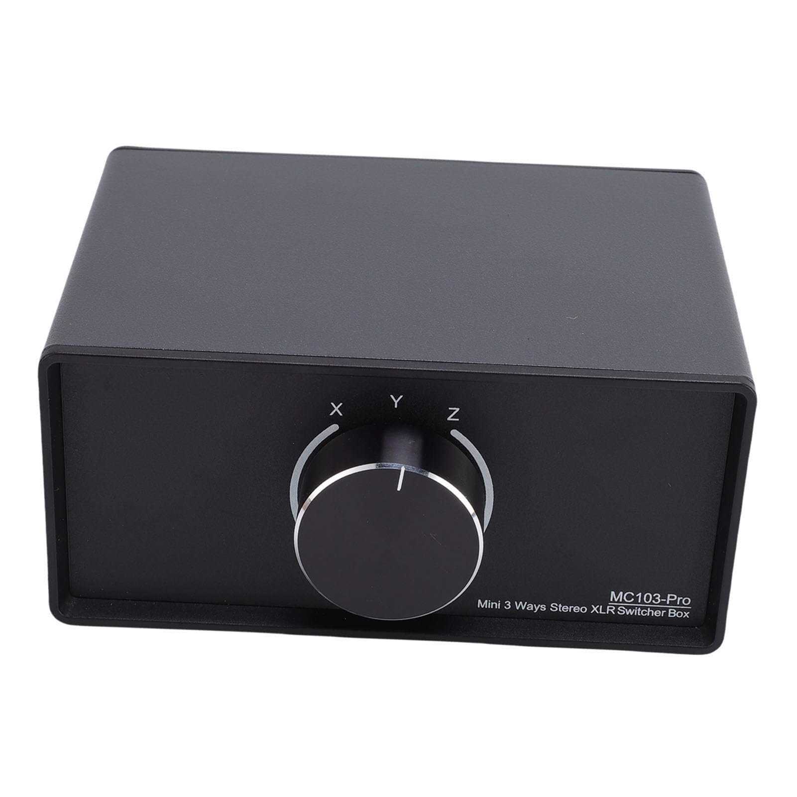 Yosoo Health Gear Convertidor de Sonido Balanceado Divisor de Sonido Estéreo Pasivo Conmutador XLR de 1 Entrada y 3 Salidas Carcasa de Aleación de Aluminio Conectores Chapados en Oro para