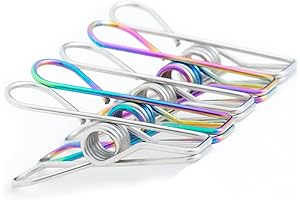 Rainbow Stainless Steel Clothes Pegs 20-Pack