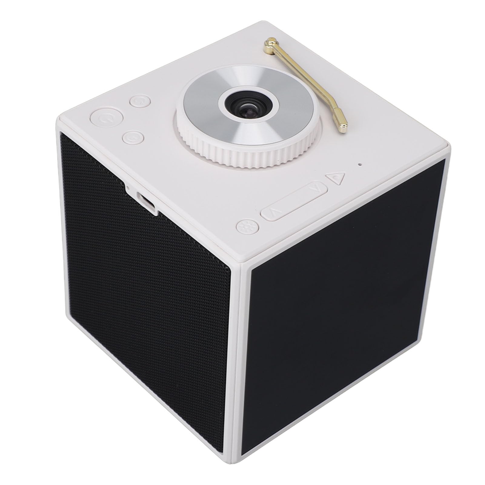 YWBL-WH Sternenprojektor-Licht, ABS-Sternprojektor mit Bluetooth-Lautsprecher, 5200 MAh-Akku, 3D-Erde-Mond-Projektion, Weißes Rauschen, Nachtlicht für Schlafzimmer, und Erwachsene